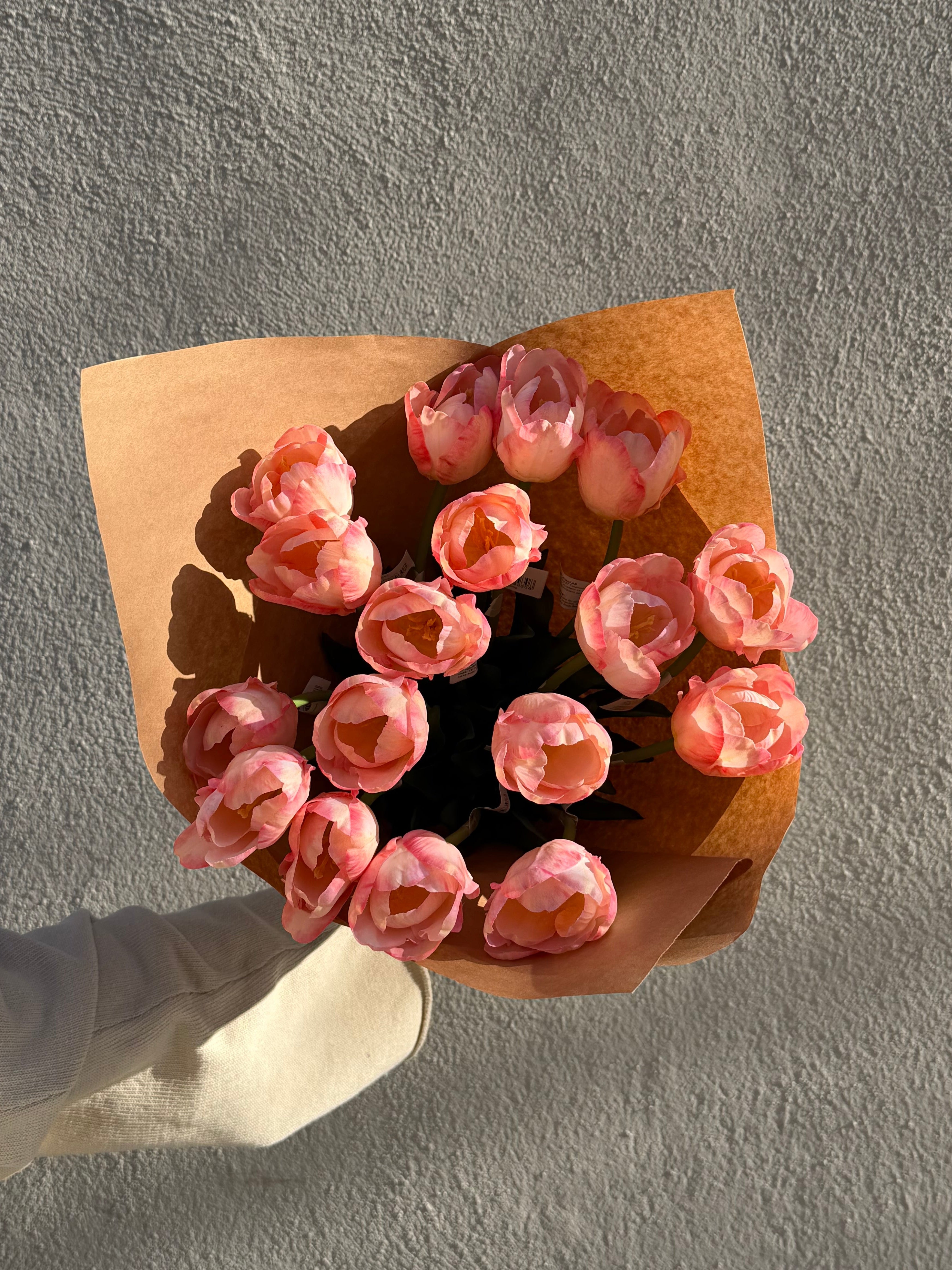 Tulpanbukett Stor - Persika