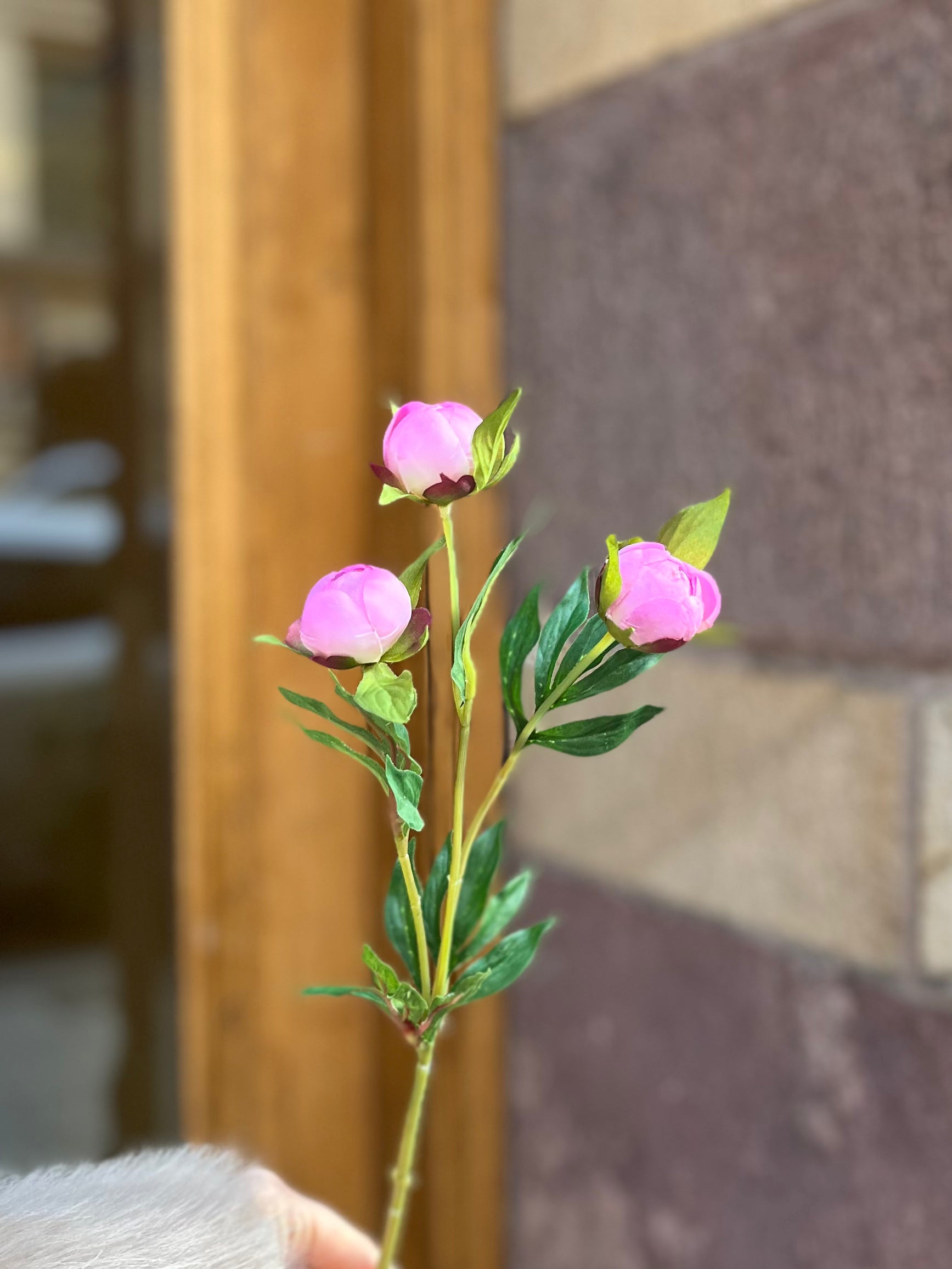 Peony bud Pink, 40 cm