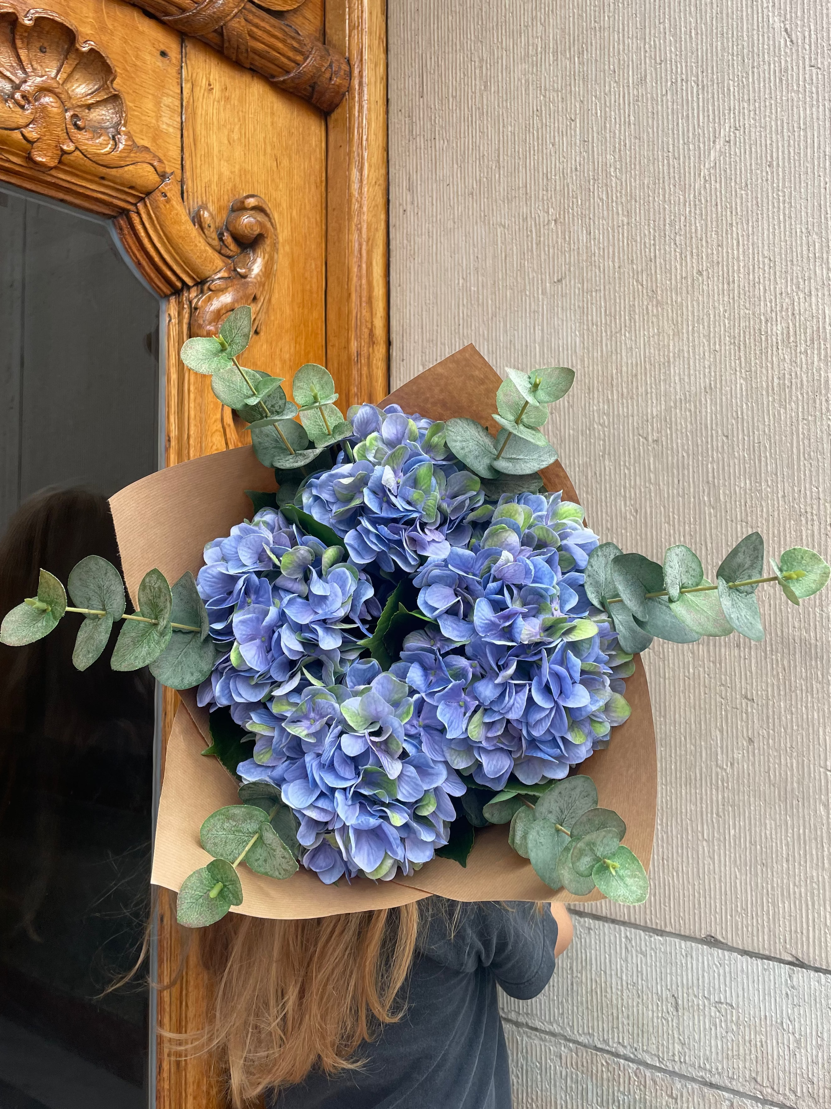 Hortensiabukett stor, Blå