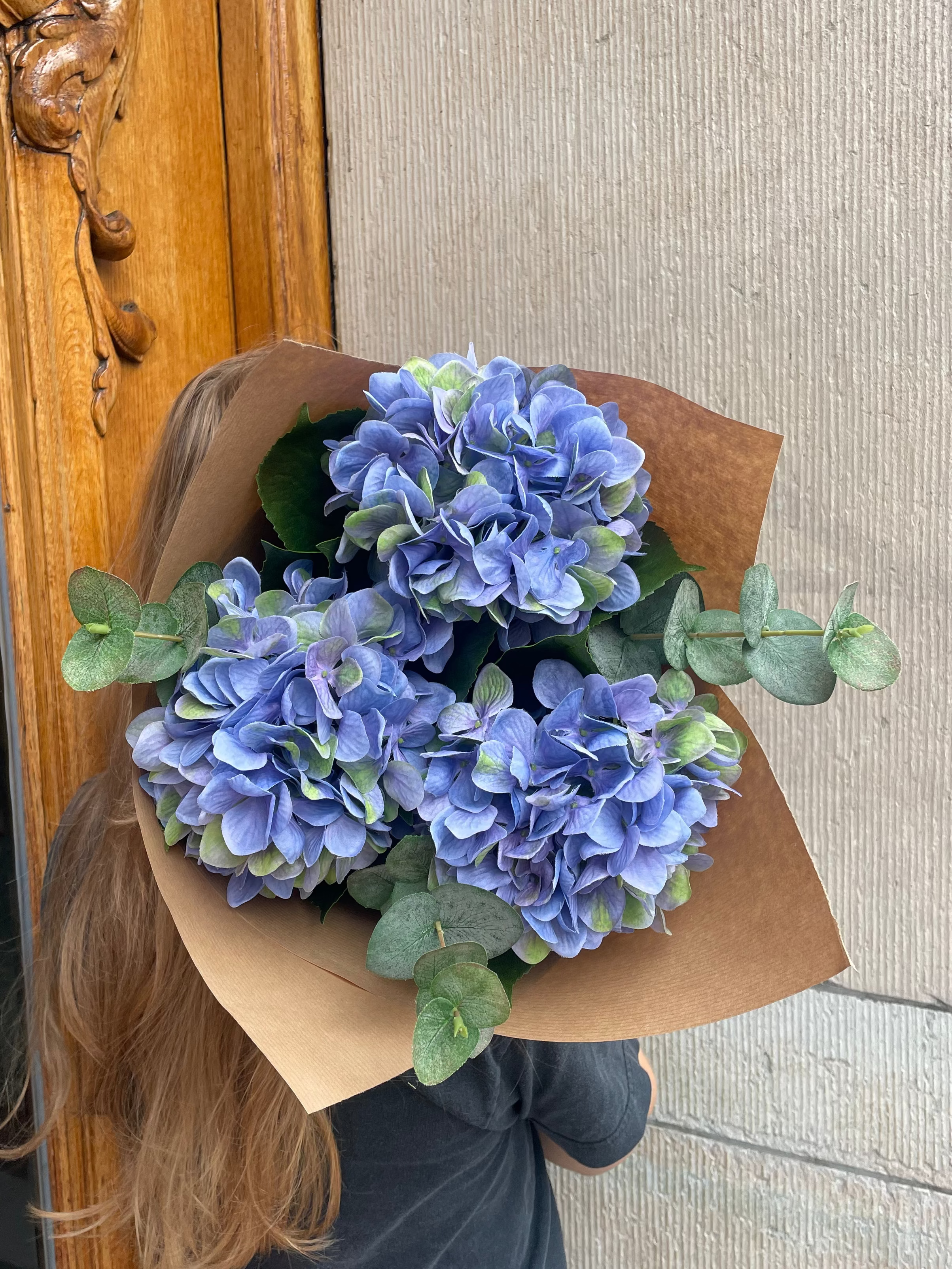 Hortensiabukett Liten - Blå