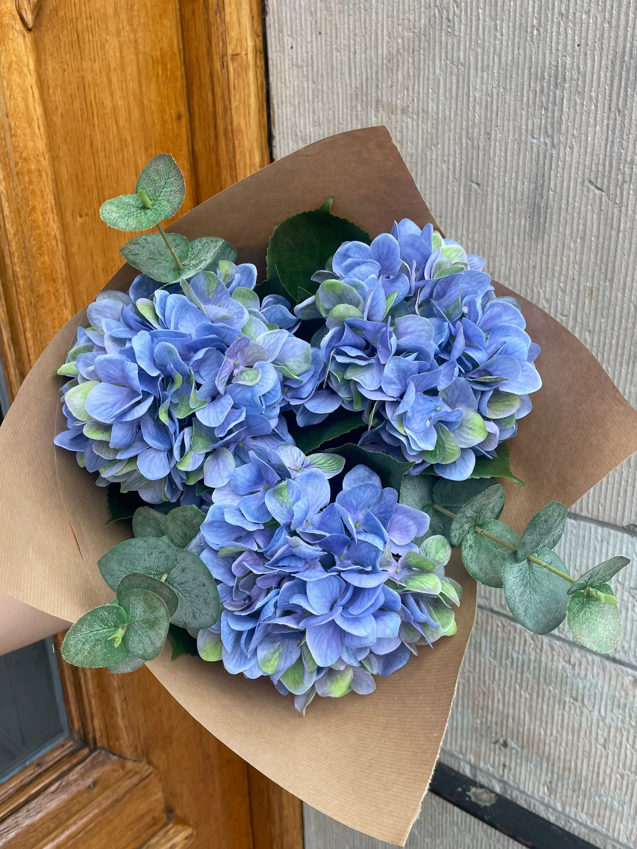 Hortensiabukett Liten - Blå