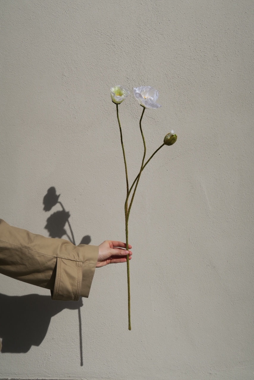 Poppy 75 cm, White